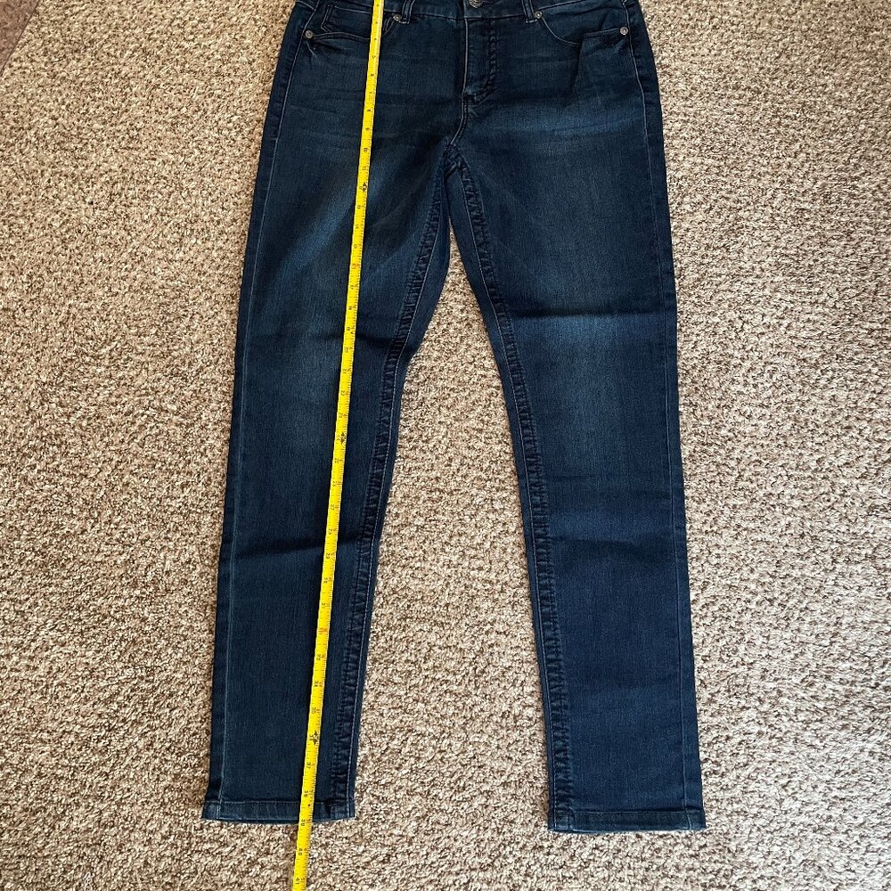 Size 14 Seven7 Tummyless dark wash skinny jeans - Picture 14 of 16